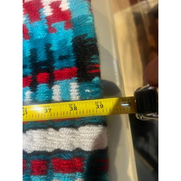 Show Stoppin Ranch Show Pad 34x38.5 Red, Turquoise, Black Horse Western - Picture 5 of 10